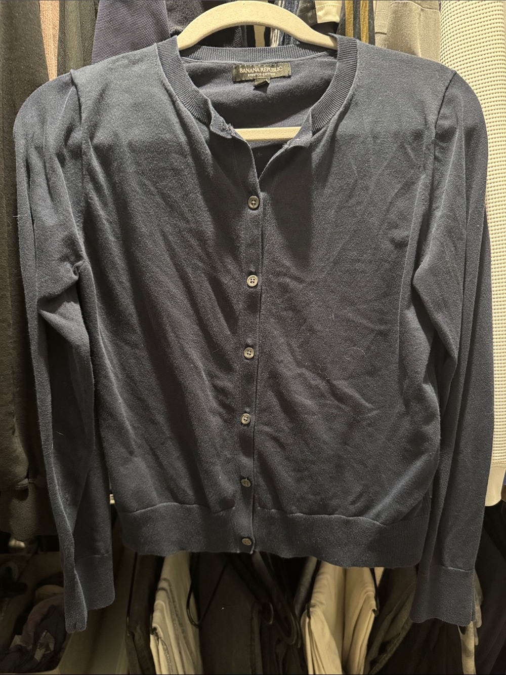 Banana Republic Dark Navy Button-Up Women’s Cardigan